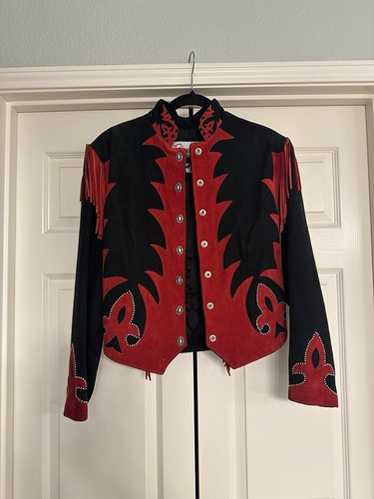 【DIAMOND LEATHERS】LEATHER WESTERN JACKET Diamond Leathers Suede Fringe Jacket - Etsy