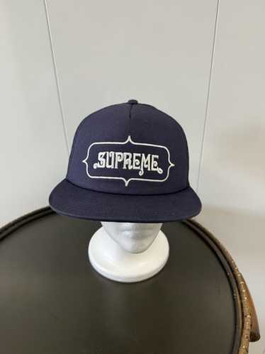 Supreme - Pin Up Mesh Back 5-Pane／NAVY Supreme Pin Up Mesh Back 5-Panel (FW23) - $48