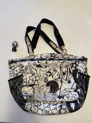 超美品★LeSportsac ボディバッグ ホワイト　斜め掛け　tokidoki Tokidoki X Lesportsac White and Black Tutti Crossbody Small
