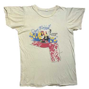 激レア Vintage Joni Mitchell ワールドツアーTシャツ 83 1983 JONI MITCHELL BABY TEE – JERKS™