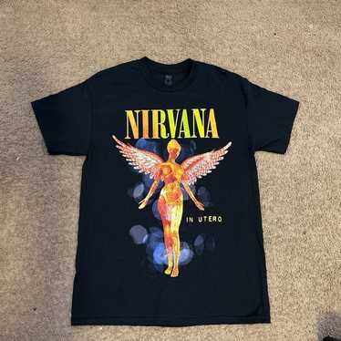 ⭐️未使用品NIRVANA IN UTERO Ｌ/Ｓ TEE USA製☆ Nirvana In Utero In Men's Vintage T-Shirts for sale - eBay