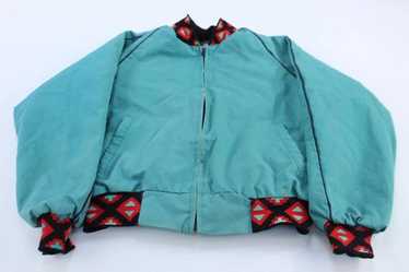 ★vintage Davis James ネイティブ柄　ジャケット 古着 90s USA製 David James 民族 ネイティブ ブランケット