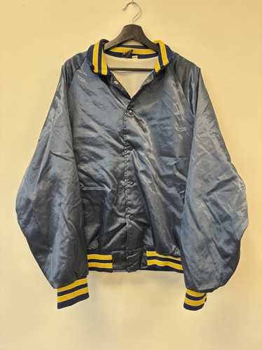 ジャケット・アウター @@50s vintage bowling jacket Large 50s Embroidered Satin Bowling Jacket / Chainstitch