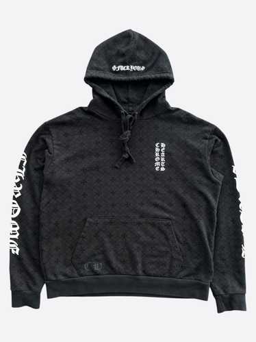 CHROME HEARTS 1988 ブラウン グリッター セットアップ ブラック Chrome Hearts 1988 Website Exclusive Black Pullover Hoodie