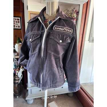 80's ~ イタリア製 Black Denim Riders Jacket Denim Jacket - Elephant 11 S - Grandrelle Stretch | Naked