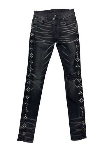 amiri 28インチ AMIRI - アミリ 18AW GLITTER BROKEN JEAN グリッターストレッチ