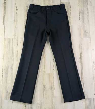 Levi's sta-prest 80s 70s 517 希少BLACK Vintage 70s LEVIS 517 Black Sta-Prest Bootcut Pants | Made