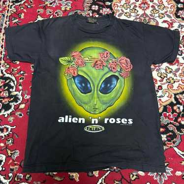 90s ALIEN vintage tee 刺繍　エイリアン　ビンテージTシャツ ALIENS Shirt, 1991 T-shirt, Horror Movie Vintage Rare Tee