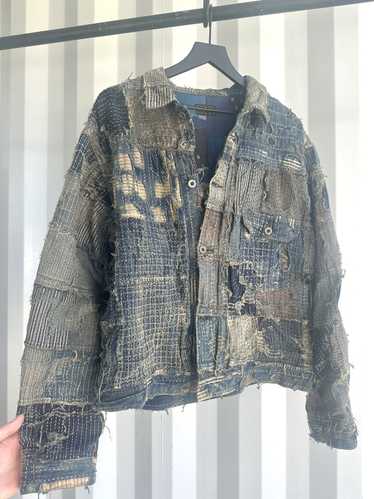 ジャケット・アウター VINTAGE denim jacket boro KAPITAL Boro Distressed Patchwork Denim Jacket for Men | MR