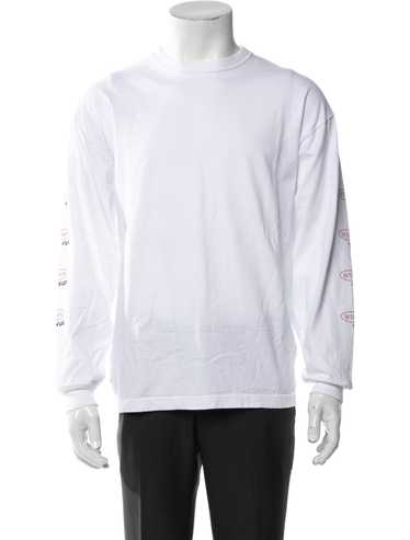 25SS WTAPS SIGN LS COTTON WHITE MEDIUM ① WTAPS Crewneck Design Collage Sweatshirt Logo-Print Cotton