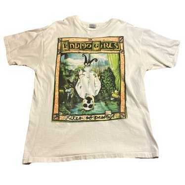 XL 90s USA製INDIGO GIRLS ビンテージ バンド Tシャツ Vintage 90's Indigo Girls 1992 Folk Music T-shirt / Female
