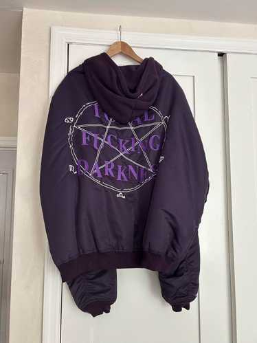 A*I様 vetements tfd ボンバージャケット　パープル　パーカー　M Vetements AW16 TFD total fucking darkness runway oversized