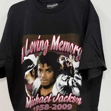 ミュージシャン MichaelJackson In Loving Memory 2009 Tee 2009 „In Loving Memory“ Michael Jackson Black Band T-Shirt