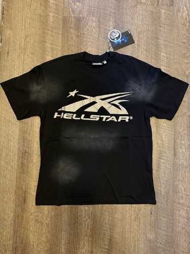 【極美品】Hellstar Classic Glitter Logo Tシャツ Hellstar Studios Glitter Logo Short Sleeve Tee Shirt Black