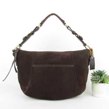 バッグ Coach Suede Hobo Shoulder Bag y2 brown Coach Brown Suede Hobo Bag – Duniz Vintage