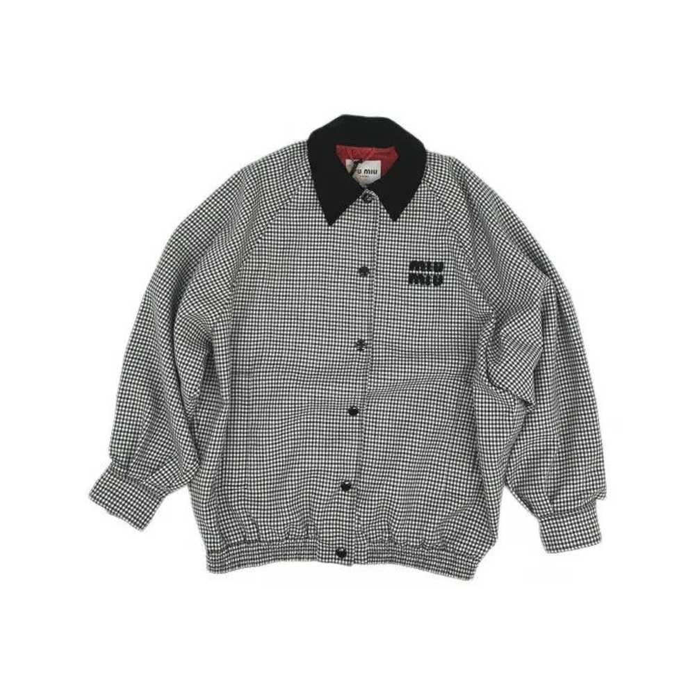 Miu Miu Miu Miu Color Block Checkered Short Jacke… - image 2