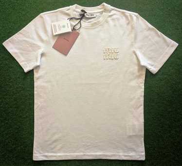 Tシャツ・カットソー MiuMiu MJA906SOOO.11QG Shirts MIU MiuMiu FW25 Miu Miu Cotton T-shirt (MJA906SOOO 11QG F04MU