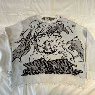 nightclub×JUN INAGAWA Mist knit ニット　y2k Japanese brand jun inagawa - Gem