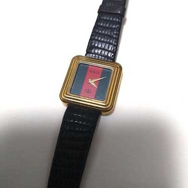 GUCCI ブラック スクエアフェイス 時計　ヴィンテージ Vintage Gallery Rococo OLD GUCCI 世界No.1のコレクション！