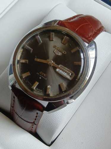 SEIKO 5 DX 25石 自動巻き men's Seiko 5 Sports Men's Black Watch - SNZF15J2 for sale online