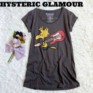 ⋆⸜♱⸝‍⋆ HYSTERIC GLAMOUR y2k レオパード チェニック Vintage Hysteric Glamour Top Shirt XS S Small Y2K Graphic