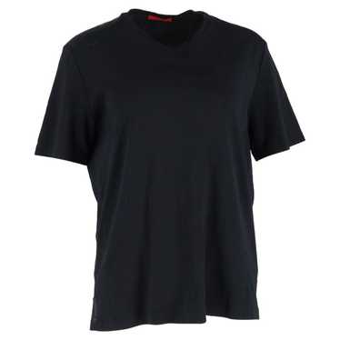Tシャツ・カットソー Prada Black Cotton T-Shirt Prada Stretch Cotton T-Shirt with Logo | Saks Fifth Avenue