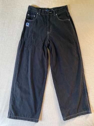 USA製★90s★Kikwear★極太 バギー カーゴパンツ★ネイビー★XL相当 Levi's NEO BLUE バギー カーゴ スケート パンツ ブラック