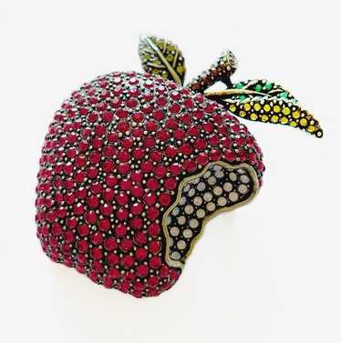 SWAROVSKI ブローチ☆アップル Swarovski crystallized apple - Gem