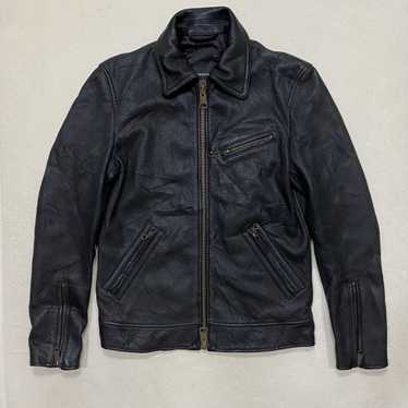 ジャケット・アウター JACKROSE HORSE OIL LEATHER ZIP BLOUSON Jackrose mens leather jacket - Gem