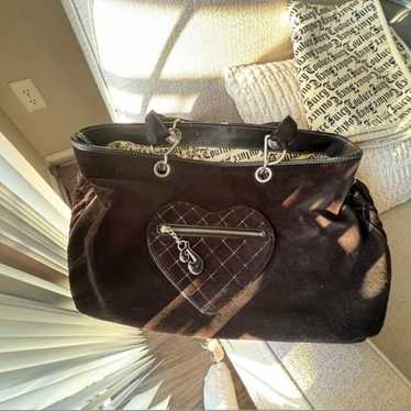 アメリカ LA JUICY COUTURE マザーズバッグ 黒 オムツ替シート付 JUICY COUTURE”COUTURE BABY”BABY DIAPER SHOULDER TOTE BAG