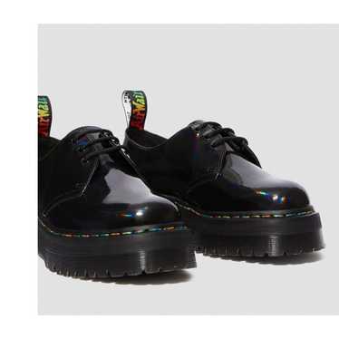 Dr.Martens 1461QUAD PATENT UK5 箱有り Dr. Martens 1461 Quad Patent Leather Platform Oxford Black