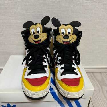 jeremy scott ジェレミースコット 2009年 ミッキーマウス フード New Adidas Jeremy Scott Mickey Mouse Disney Hi-Top Sneakers
