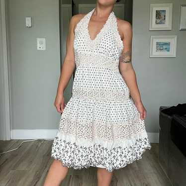 Bcbg Max Azria Polka Dot Dress - Gem