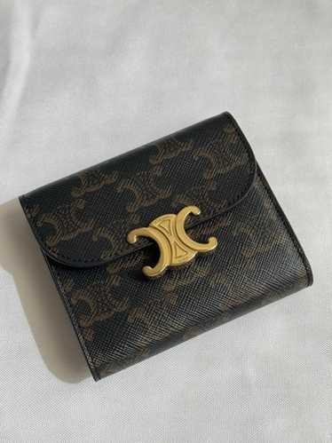 Celine triomphe compact wallet - Gem
