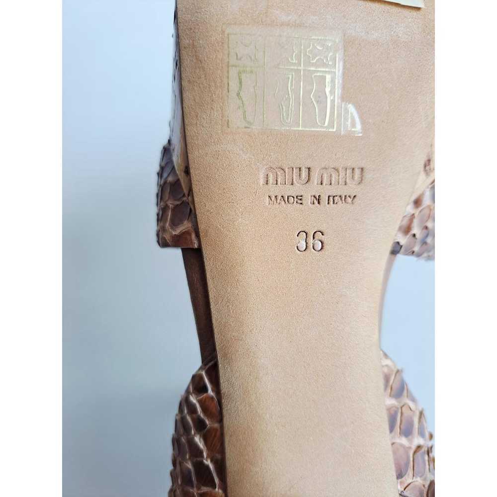 Miu Miu Python sandal - image 12