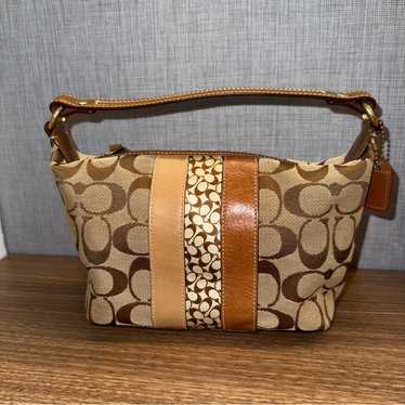 バッグ Coach Mini Signature Small Hobo brown Coach signature mini hobo - Gem