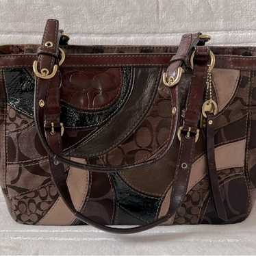 バッグ Ccach Patchwork Signature Shoulder 464 Ccach Patchwork Signature Shoulder 464