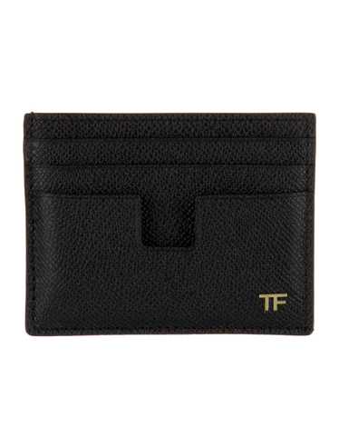 洗練された【TOM FORD】二つ折り レザーカードホルダー 24SS新作 TOM FORD トムフォード 財布 二つ折り財布（小銭入れ付き） T