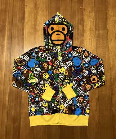 トップス BABY MILO SANRIO SHARK FULL ZIP HOODIE A BATHING APE x Sanrio Milo Hello Kitty Split Face 1st Camo