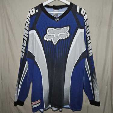 90’s FOX RACING レーシングシャツ モトクロスシャツ　XXL 90s FOX RACING YAMAHAヤマハ コットン モトクロス レーシング