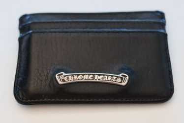CHROME HEARTS (クロムハーツ) CARD CASE CHROME HEARTS クロム・ハーツ DOUBLE SIDE CARD CASE BLACK
