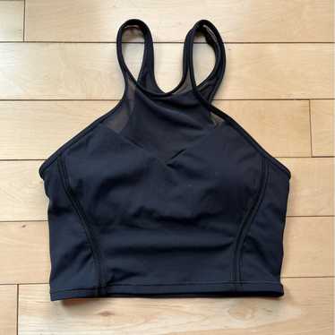lululemon - lululemon ルルレモン Mesh High-Neck Bra Lululemon Ribbed-Mesh High-Neck Bra *Medium Support, B/C Cup