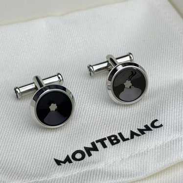 MONTBLANC カフリンクス シルバー/ブラック y15473a.jpg