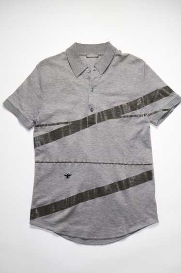 dior homme strip bee ポロシャツ　シースルー　SS04 dior homme strip bee ポロシャツシースルーSS04