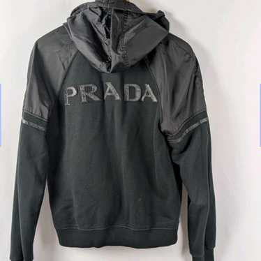 ジャケット・アウター 2000FW prada hoodie jacket Black Technical Fabric Hoodie Jacket | PRADA