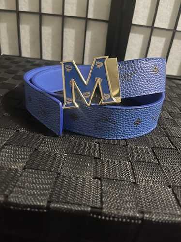 MCM ベルト 青色 レザー Mロゴ Men's Designer Leather Belts | MCM® US