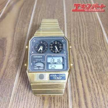 【あああああああ様】CITIZEN ANA-DIGI TEMP 腕時計 ゴールド シチズン アナデジ テンプ 復刻 限定モデル 温度計 時計 CITIZEN
