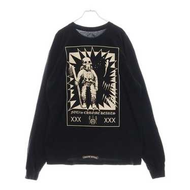 コラボ【CHROME HEARTS】FOTI TIK TAK TEETER L/S TEE ブラック CHROME HEARTS ｜ LS TEE FOTI TIKTAK TEETER｜BLACK ｜2025