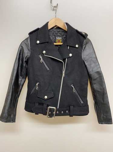 ［eurokenvy］ Double Rider's Jacket No Brand Leather Padded Double Riders Jacket Size about 44