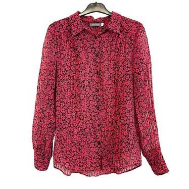 mint velvet red leopard print blouse
